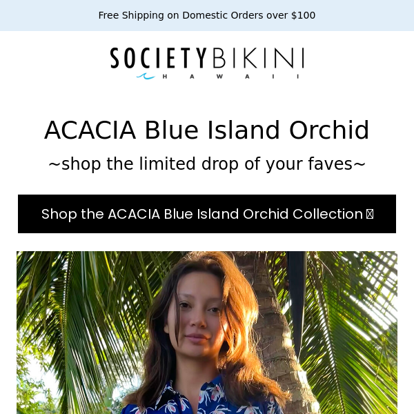 ACACIA Exclusive 💙 Blue Island Orchid RTW