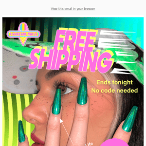 Free shipping will end tonight :(