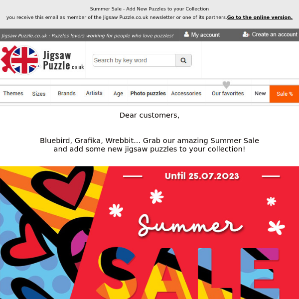 Jigsaw Puzzle UK - Latest Emails, Sales & Deals