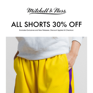 30% Off Shorts Sale for March Madness! Starts Now!