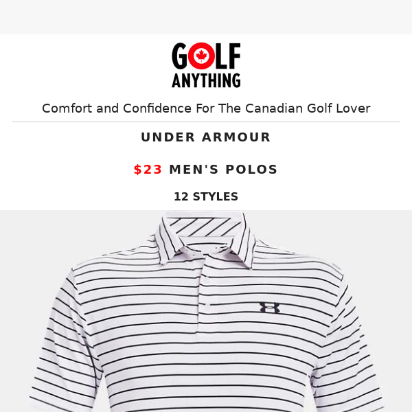 $23 Under Armour Polos Tonight - Men's