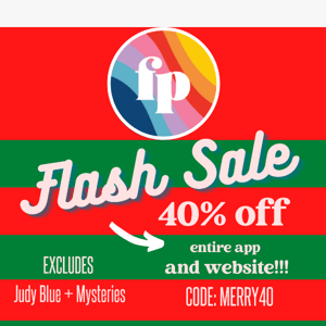 Last call! 40% OFF EVERYTHING SALE!