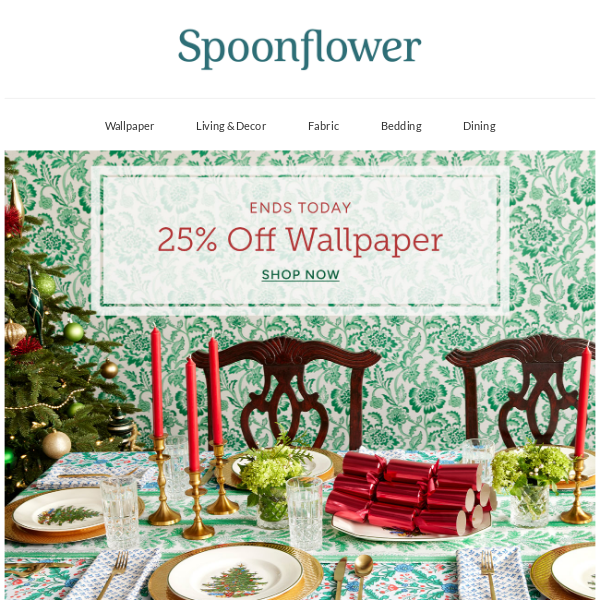 ⏳ Last chance! 25% off wallpaper to elevate your space