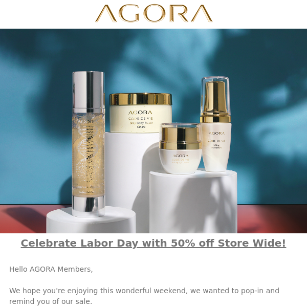 50% Off for Labor Day