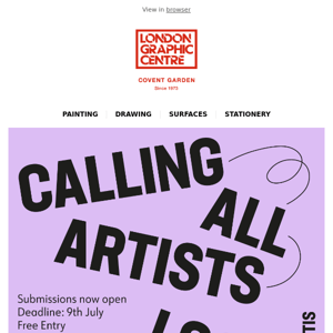 Calling all artists!