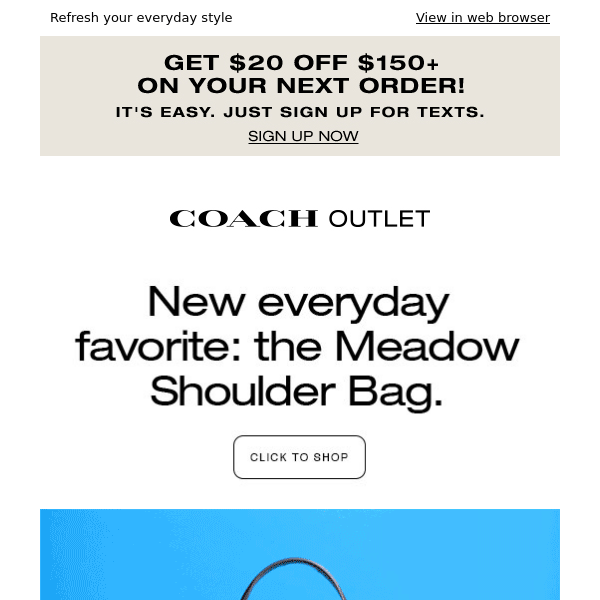 Coach Outlet Meadow Shoulder Bag