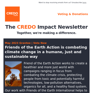 CREDO Impact: Combating climate change, serving survivors, and fighting for paid leave