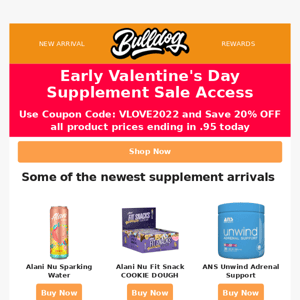 ❤️  Exclusive Early Valentine's Day Supplement Savings For You ❤️