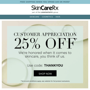 Happy Customer Appreciation Week! As a Thank You - Enjoy This Offer