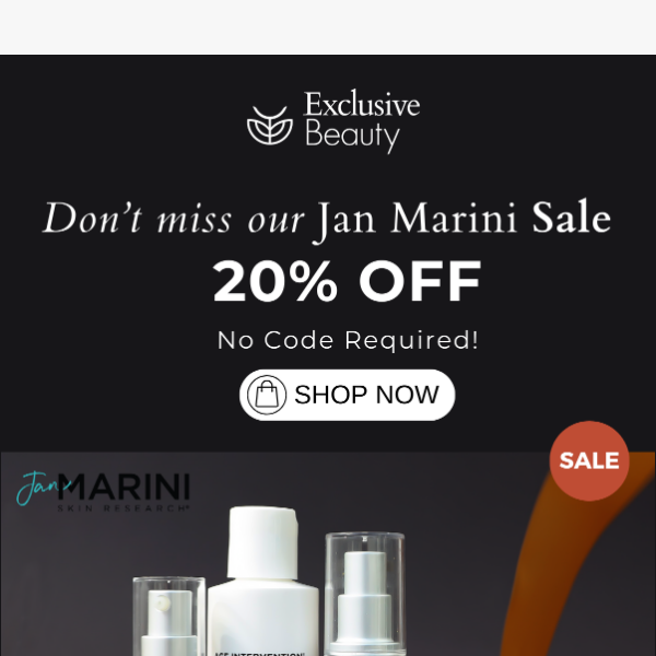 Shop The Jan Marini 20% Off Sale 🌟