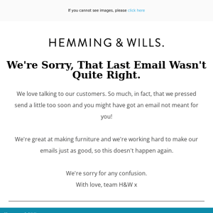 Oops, Surprised By Our Last Email? Us Too