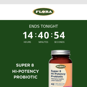 20% Off All Probiotics Ends Tonight!