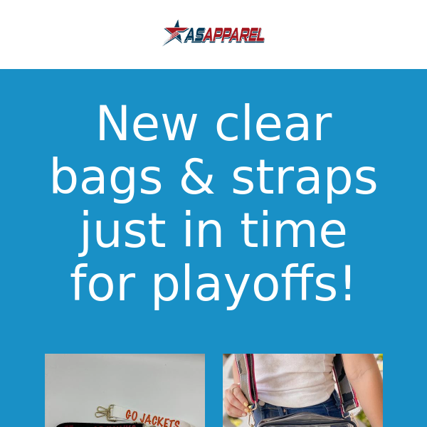In Need Of A Fashonable Clear Bag For The Playoffs?!