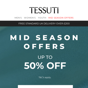 Mid Season Offers │ Mallet, Barbour International & more