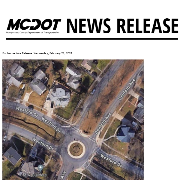 A Virtual Public Hearing for the Consideration of the Requested Access Restriction on Decatur Avenue in Kensington to be Held on Wednesday, March 13