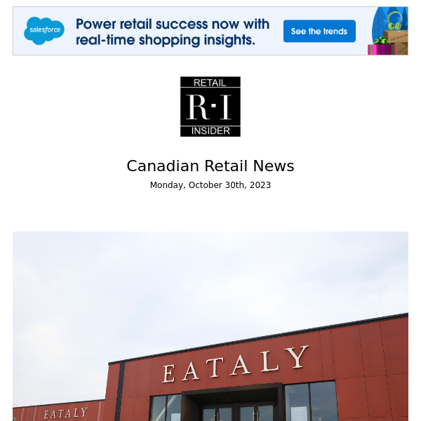 Eataly Announces 3rd Toronto Location for CF Shops at Don Mills