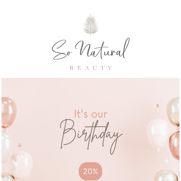 ✨ 20% to celebrate our 8th birthday ✨