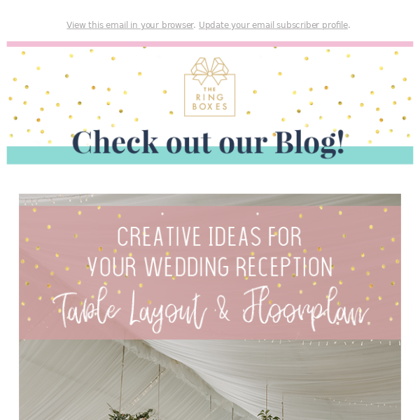 Creative wedding reception layouts & floorplans