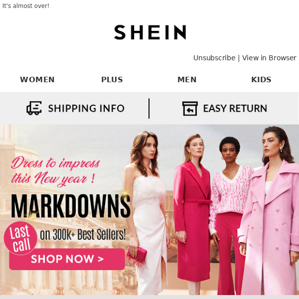 90% Off Shein Europe COUPON CODE: (30 ACTIVE) Dec 2023