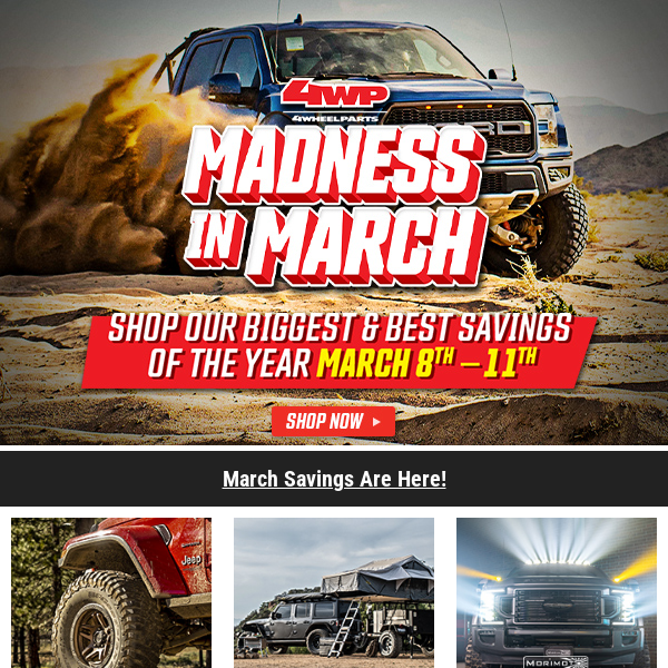 Don't Miss Out: Madness in March Begins! ⚡ Get Up to 75% Off Clearance + Extra 10% Off $1,000 on Select Products