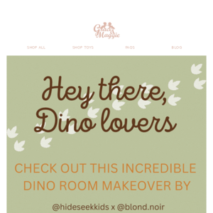Dino room reveal 🦕