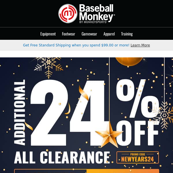 🎆 Fireworks of Savings! Celebrate the New Year with 24% Off Clearance!