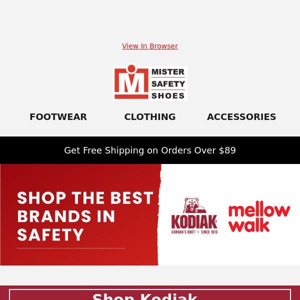 Mister safety sales shoes coupon