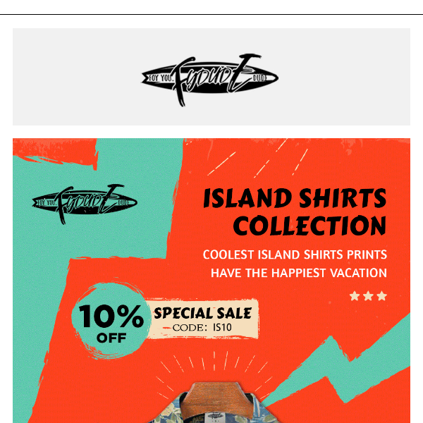 The coolest island shirts,just for your holiday!