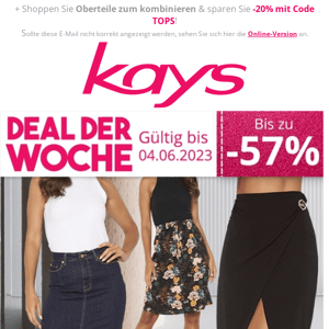 Unsere ♥-Röcke bis zu -57% reduziert!