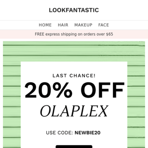 FINAL CALL📢 20% Off Olaplex