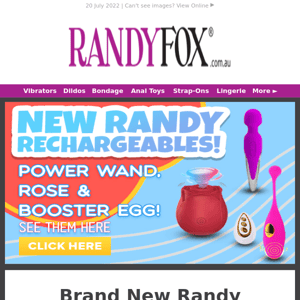 Brand New Randy Rechargeables! 😱