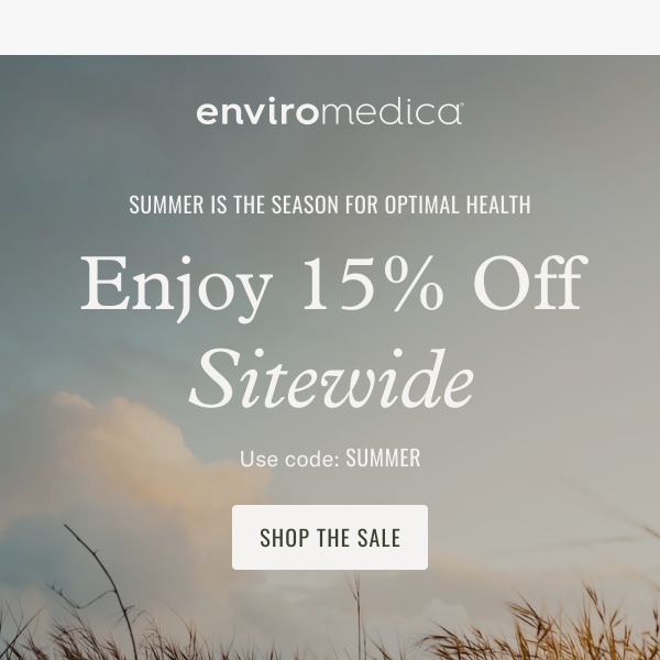 15% Off Sitewide!