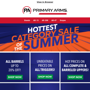 🔥 Hottest Category Sale of the Summer