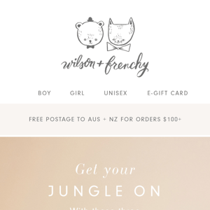 What kind of jungle are you? 3 wild looks for your baby!