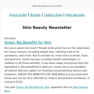 Posts from Skin Beauty Blog for 02/01/2023