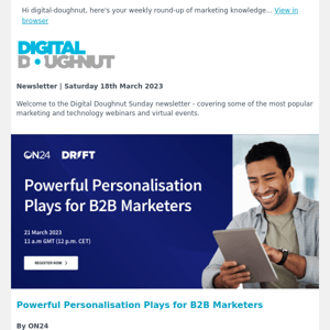 [Newsletter] Digital Marketing Webinars and Events: This Week's Top Picks