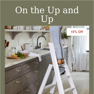 The sleekest step ladder we know—now 15% off.