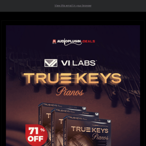 🎹 71% Off True Keys Piano Bundle by VI Labs!