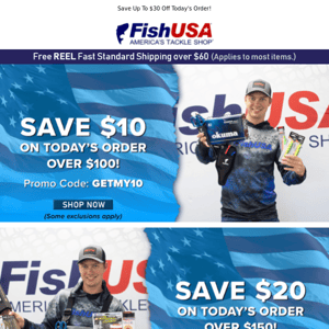 Stock Up, Save Big, More Time On The Water!