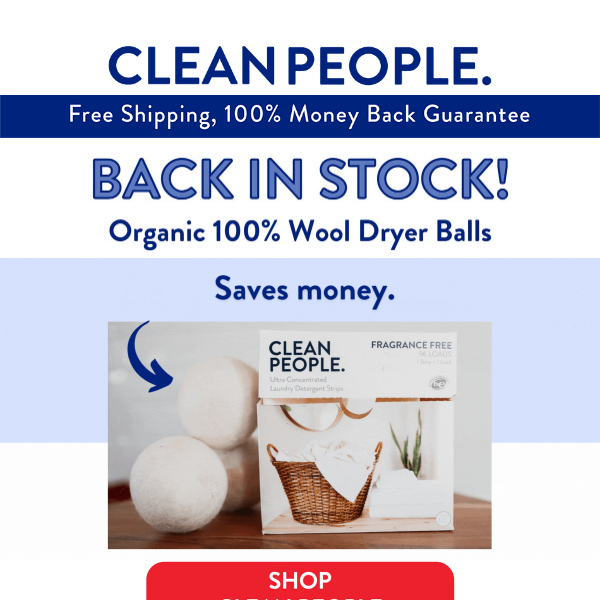[BACK IN STOCK] Organic Dryer Balls 🎉🎉🎉