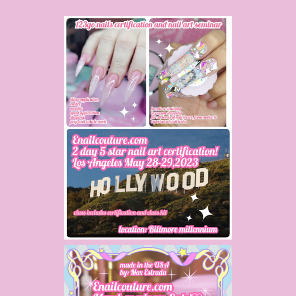 2 day nail certification in Los Angeles!~