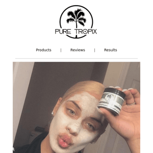 ⭐Pure Tropix try our brightening mask free