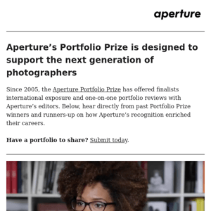 The Aperture Portfolio Prize is a Game-changer