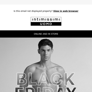 BLACK FRIDAY INTIMISSIMI UOMO| 4 for 2 sitewide ⚫​🚀​