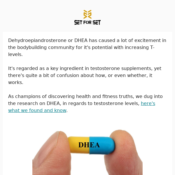 Does DHEA Boost Testosterone?