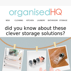 Creative storage solutions ✨