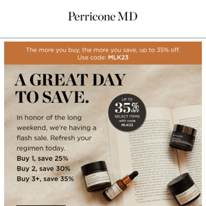 Ends tonight: up to 35% off skincare.