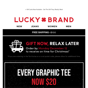 🎁 Gift A Graphic Tee For Everybody On Your List - NOW $20!