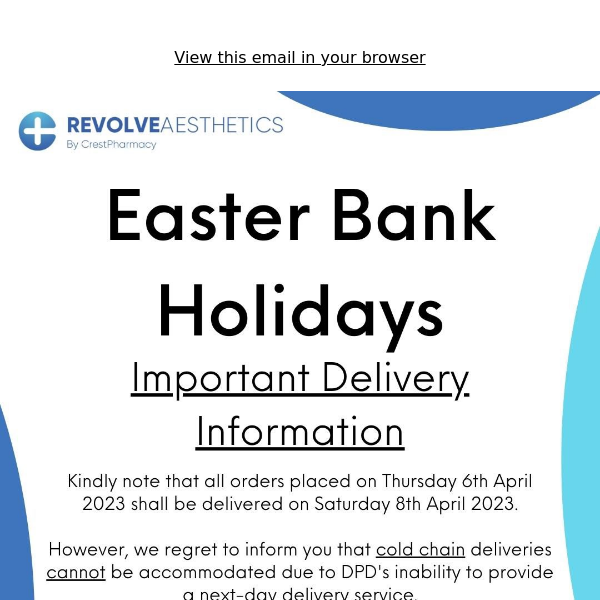 Important Notice: Changes to Bank Holiday Delivery