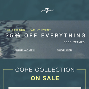 25% Off Core Denim